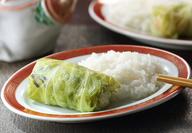 Vegetarian Nappa Cabbage Wrap