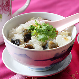 Century Eggs and Fish Fillet Porridge