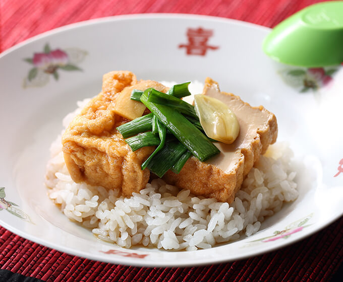 Chinese Marinade Tofu Rice